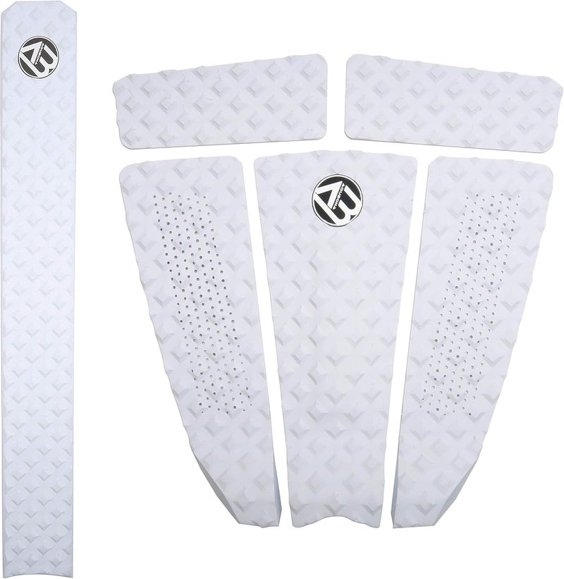 AQUBONA Store 5 Piece EVA Surfboard Deck Traction Pads for Stomp Skimboards, Surf Boards, Funboard, Fish Board - Image 1